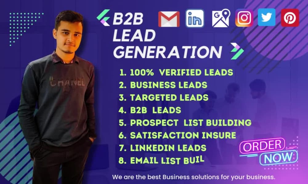 B2b lead generation targeted b2b leads, business leads and LinkedIn ...