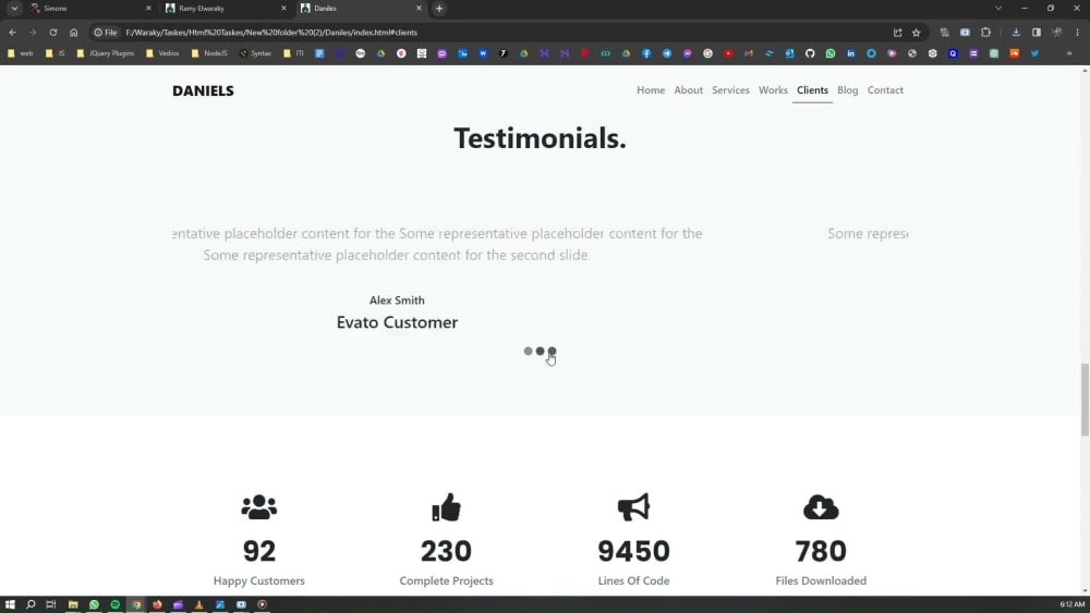 Landing Page for yourself or your company using HTML5/CSS3/BOOTSTRAP/JS ...