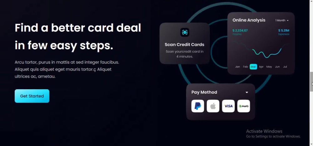 Landing Page With Reactjs and Tailwindcss | Upwork