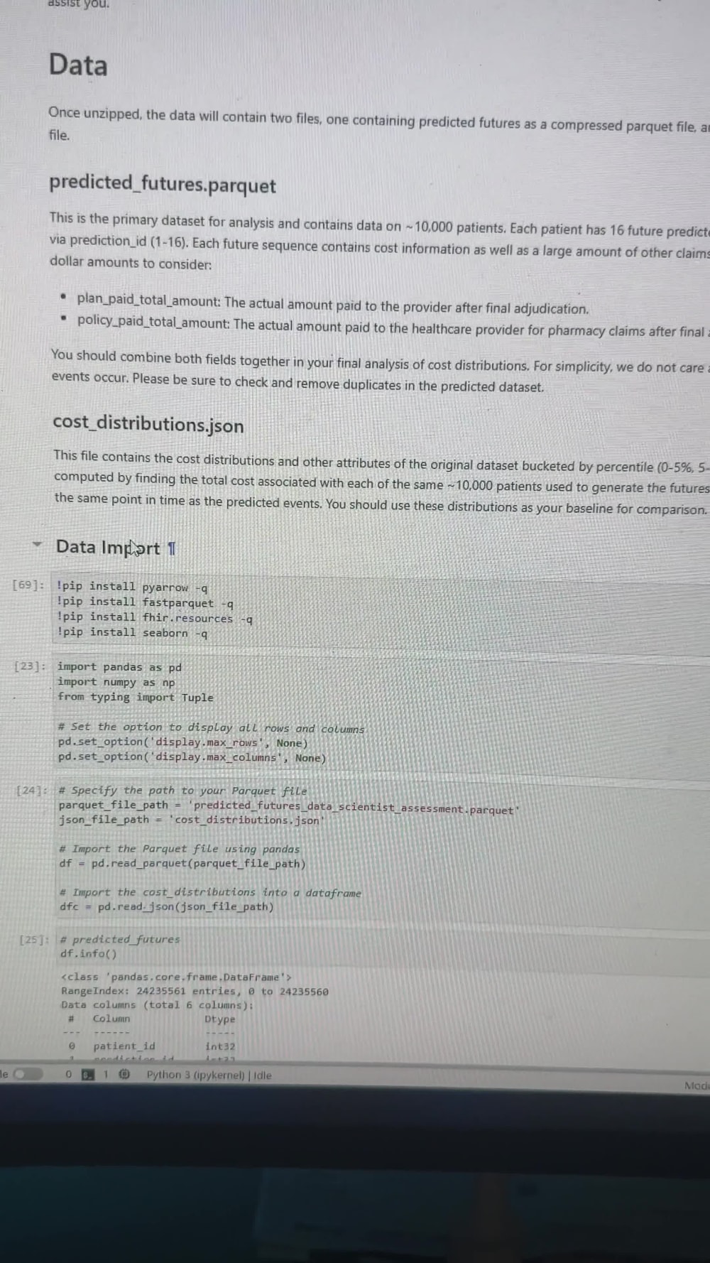 Statistics Assignment Python & Data Science Analyze Distributions Upwork