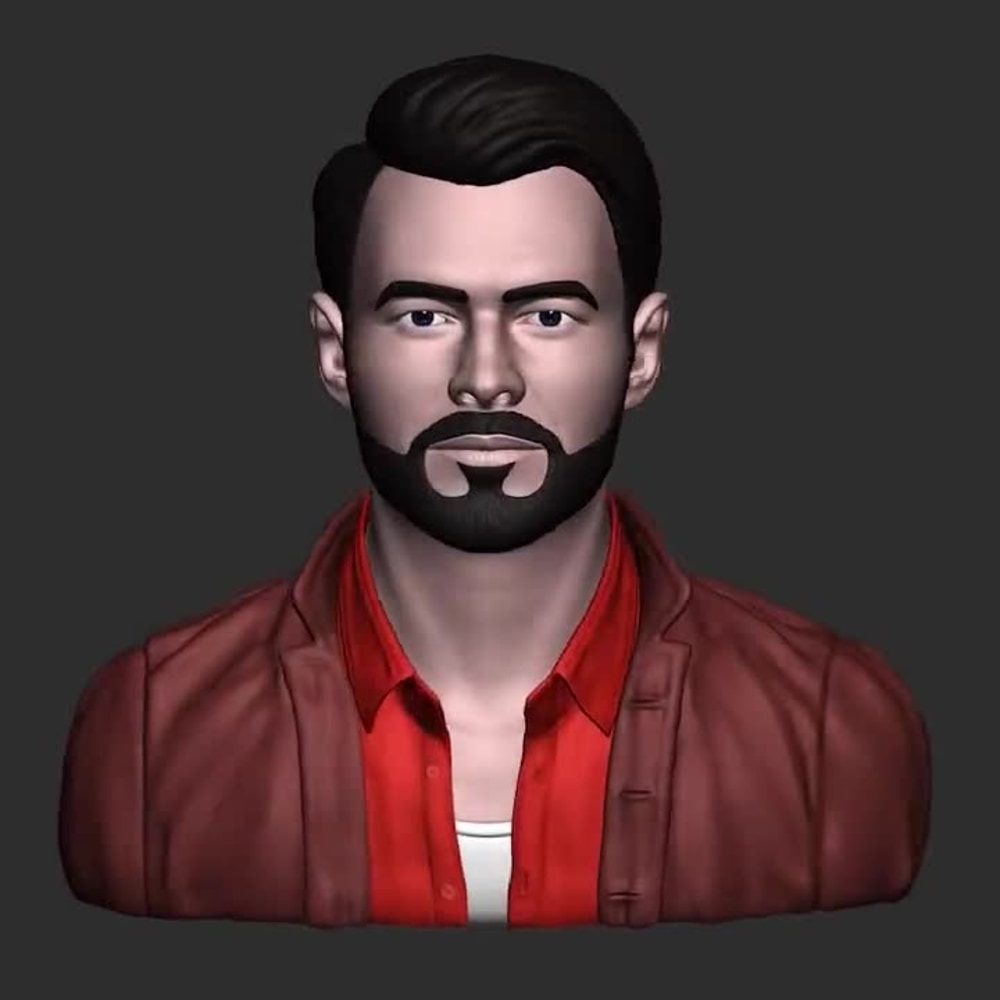 A fantastic 3D head sculpting Upwork