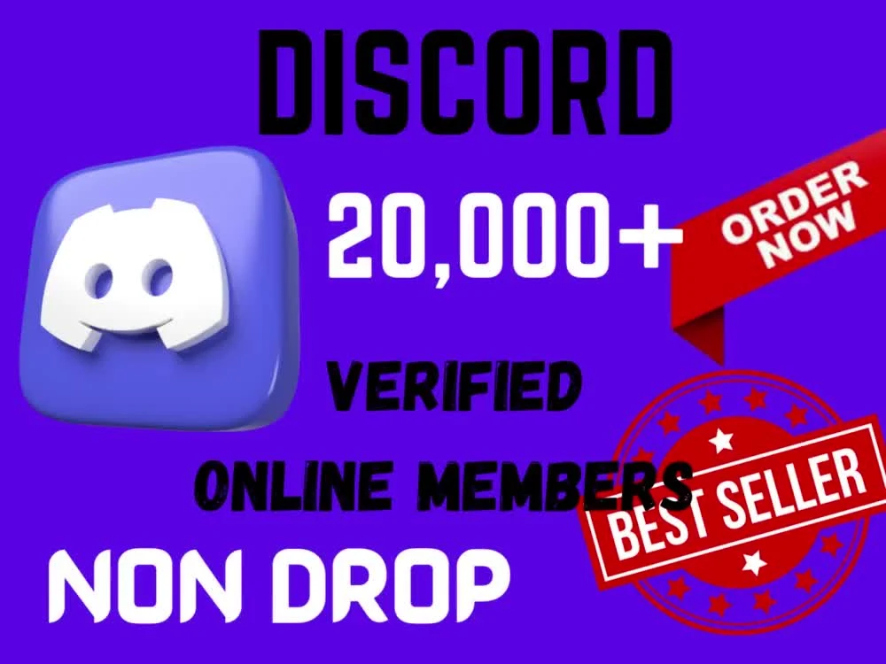 5,000+Discord members 🟢Online Verified Discord Member for your server