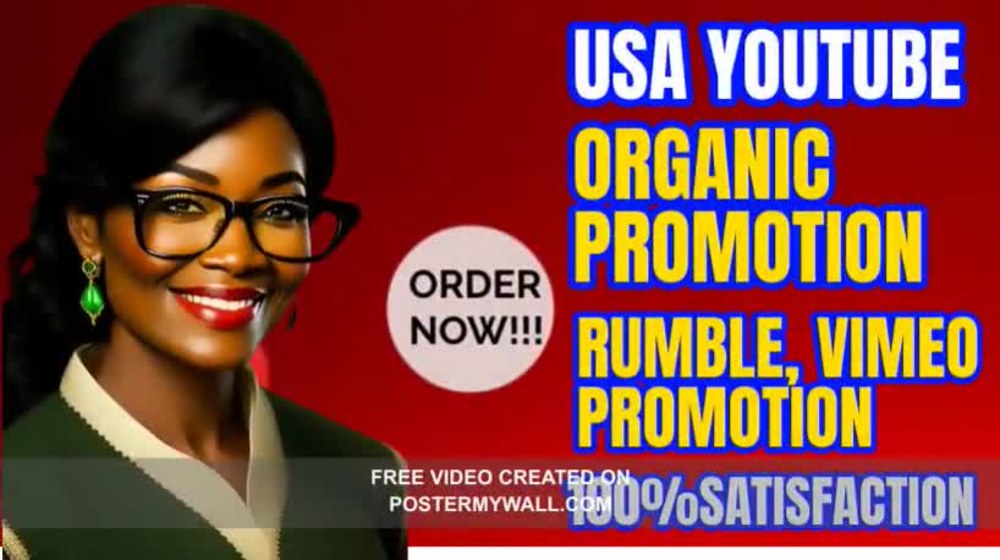 Organic USA youtube promotion, USA channel promotion, channel ...