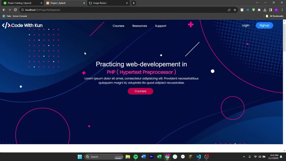 Website userinterface use of figma html css bootstrap upwork