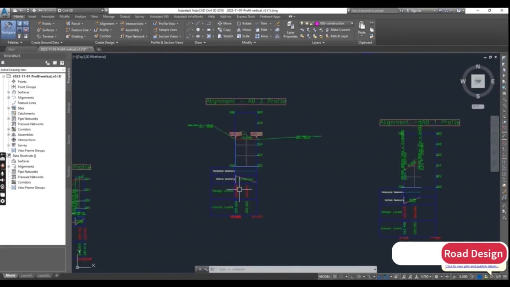 Civil 3d Road Design Projects Highway Designs Driveways Upwork 1509