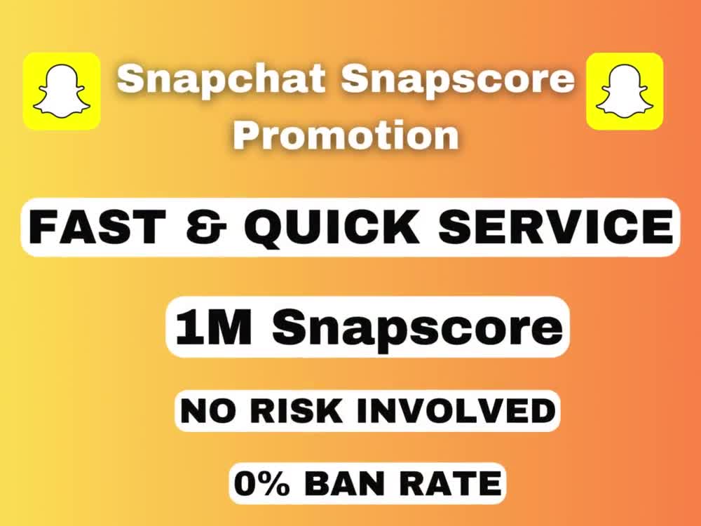 1M snapscore to your snapchat account Upwork