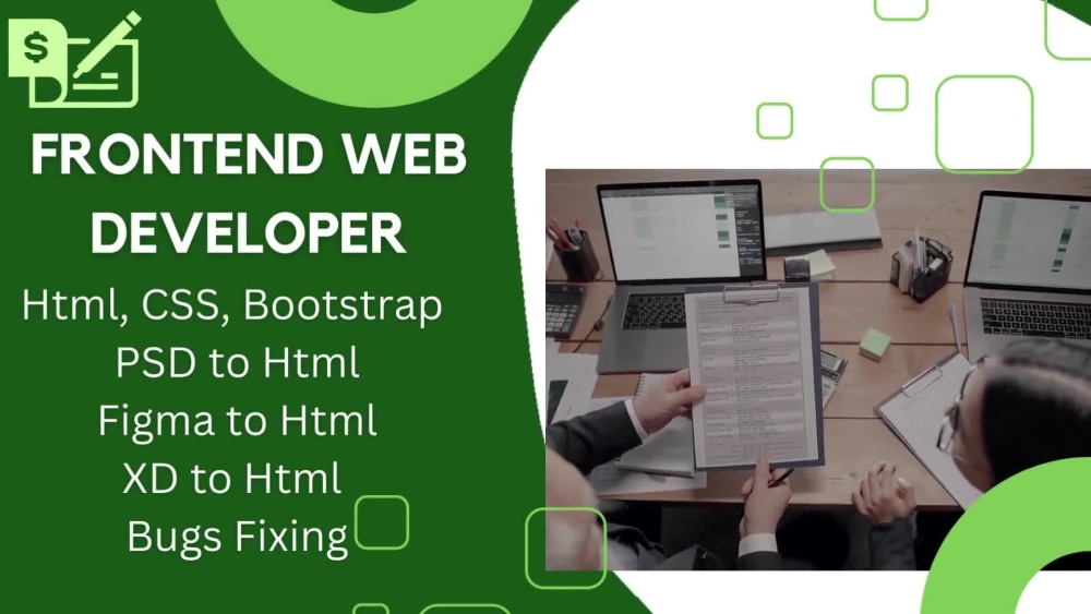 Frontend web development in HTML CSS javascript | Upwork