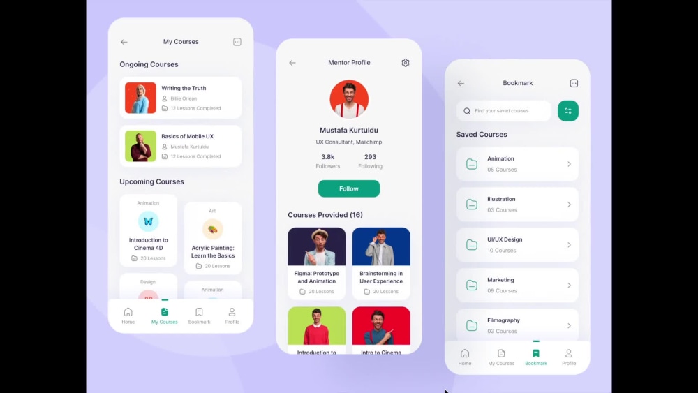 A unique mobile app design for your app - UI/UX Design - mobile app ...