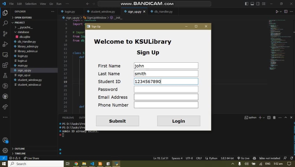 Desktop application for Windows in Python Tkinter PyQT5 | Upwork