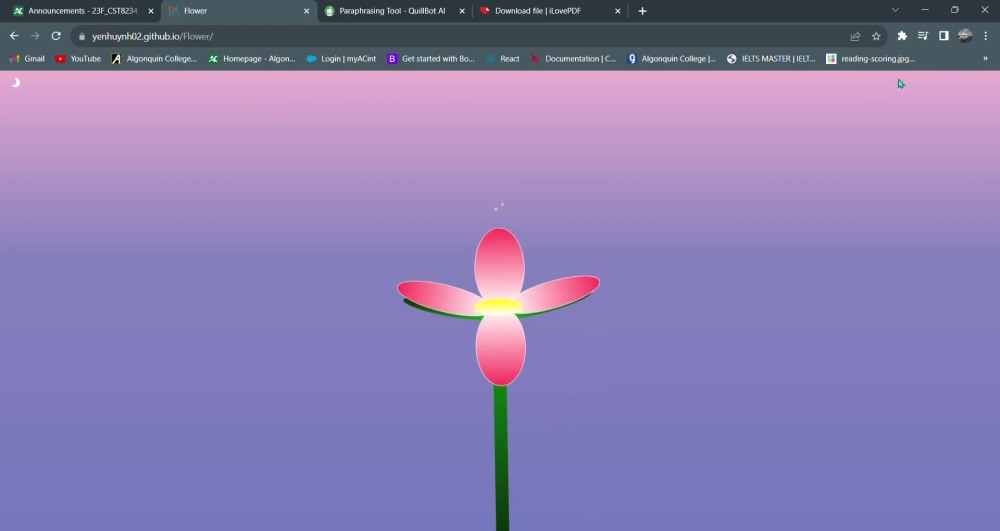 Flower by using HTML, CSS, JS during Valentine | Upwork