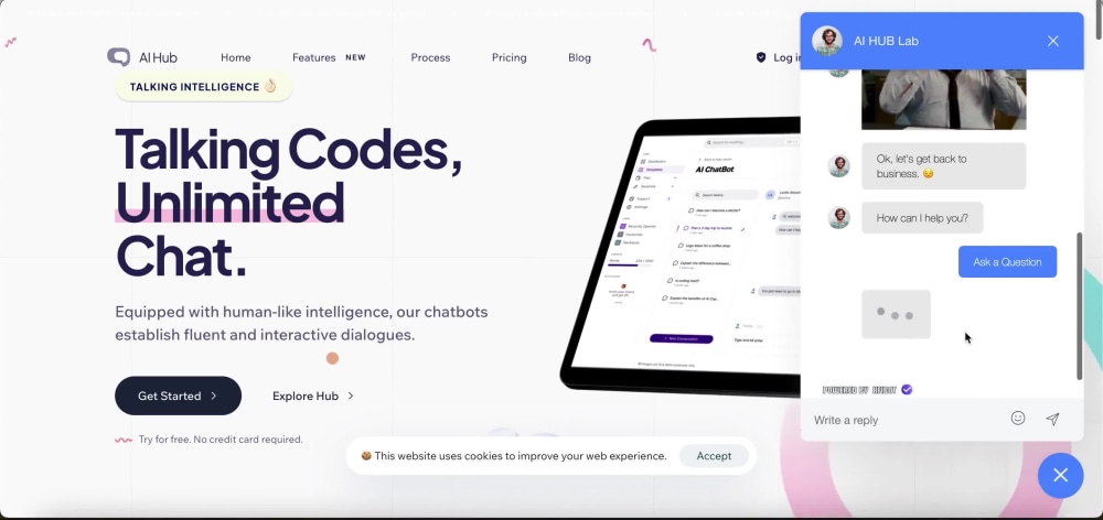 A custom AI chatbot | Upwork