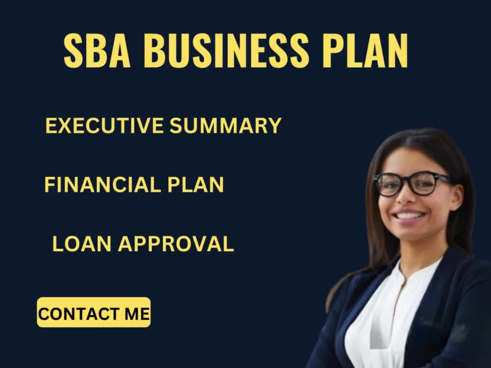 SBA Business Plan, Financial Plan, SBA Loan Approval Upwork