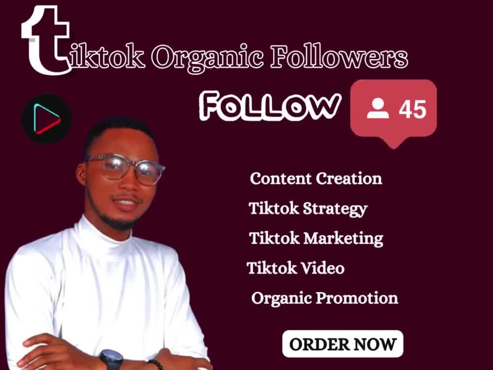 Organic Tiktok Followers, Like, Views, TikTok Marketing and promotion