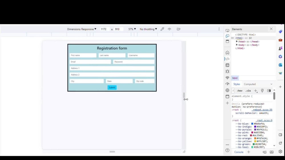 Responsive Registration Form using Bootstrap | Upwork