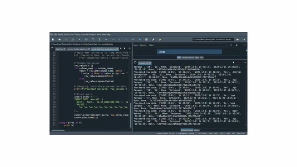 A Python script for CRM to data warehouse data transfer | Upwork
