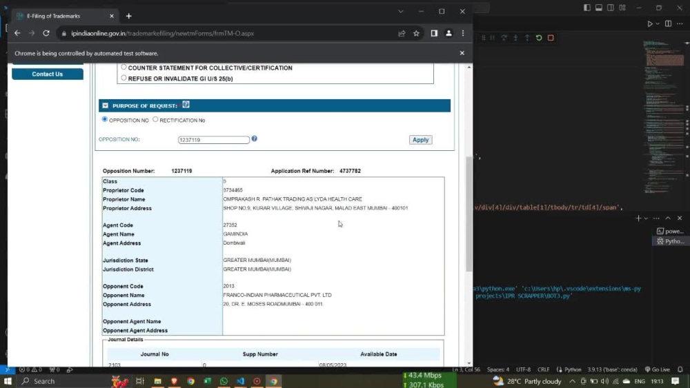 Data scrapping bot for A personal work on any websites | Upwork
