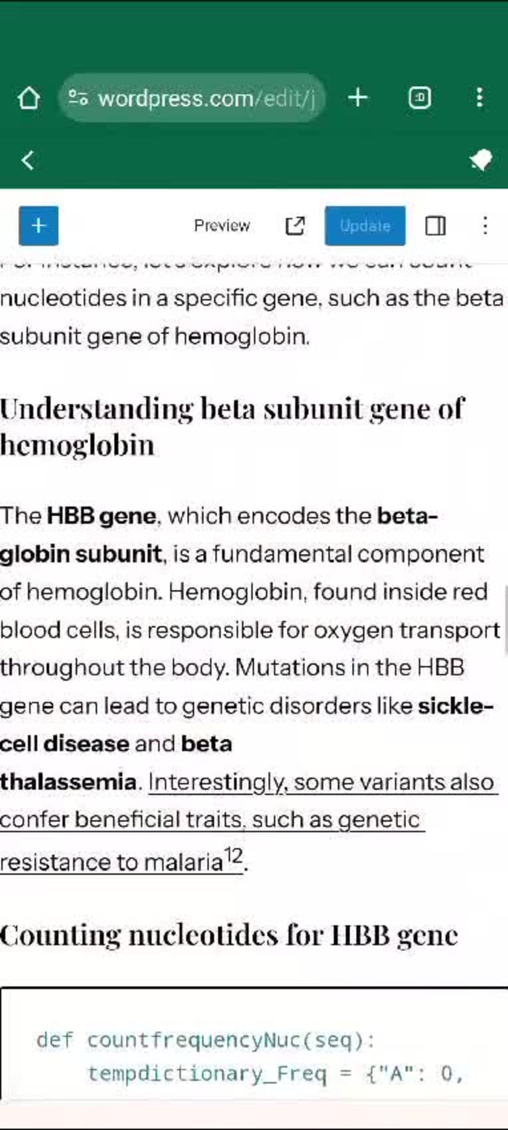 Efficient Python solutions for nucleotide counting and sequence