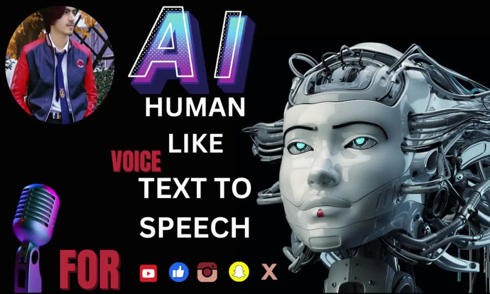 A real human like Ai text to speech voice over in male and female Voice ...