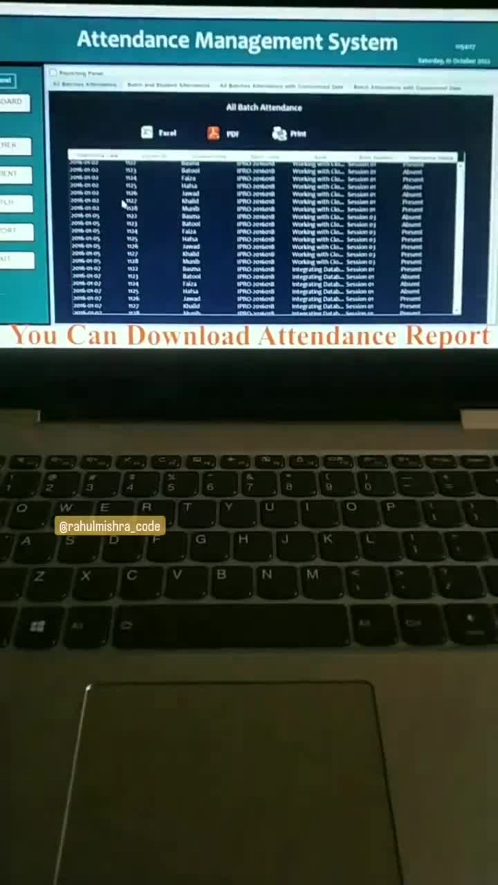 Attendance management system project in java | Upwork