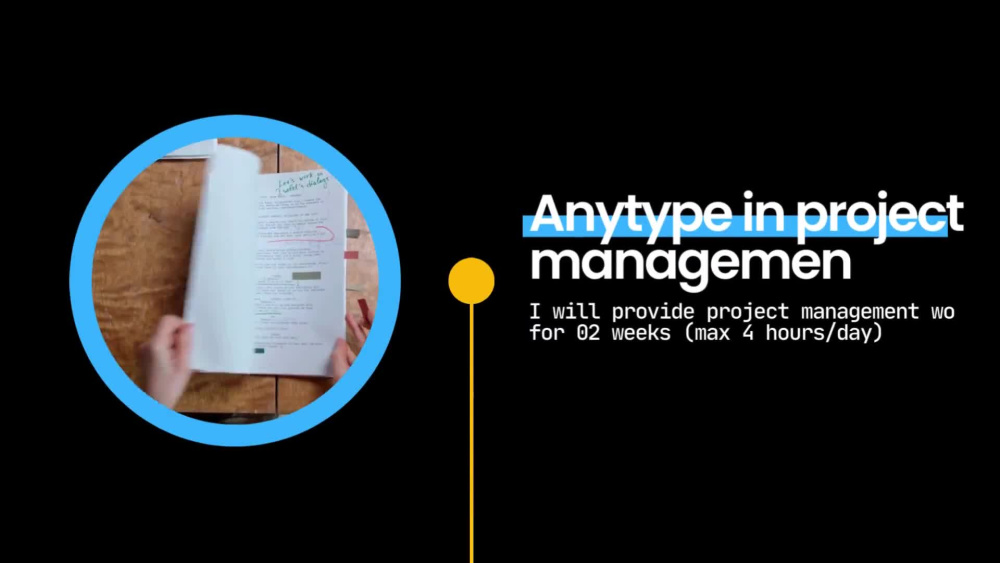 Anytype in project management Upwork