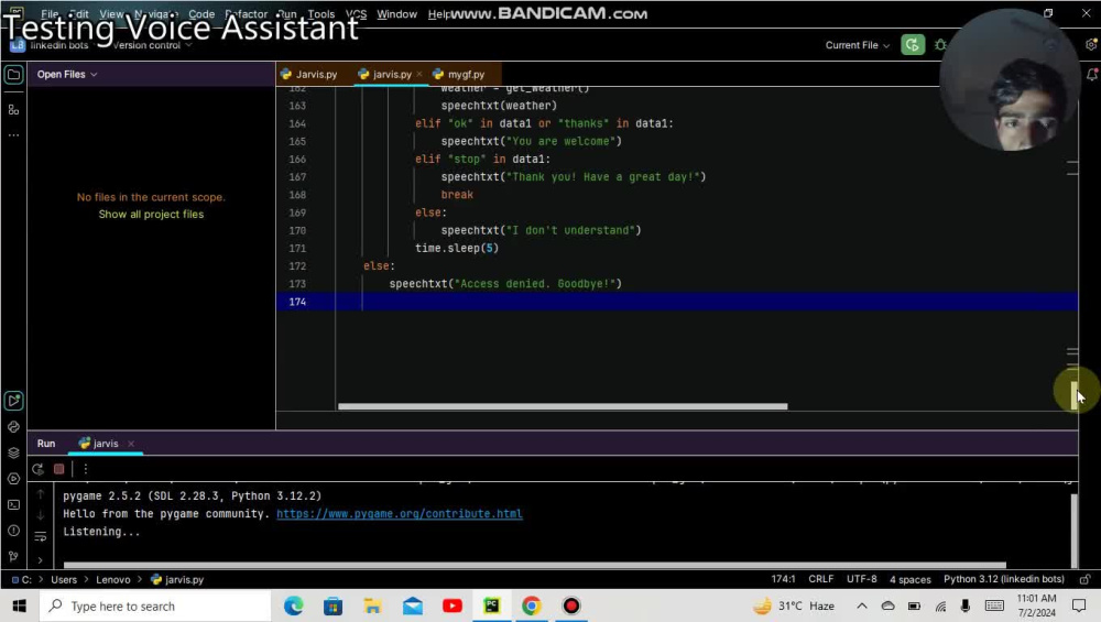 A voice assistant with python | Upwork