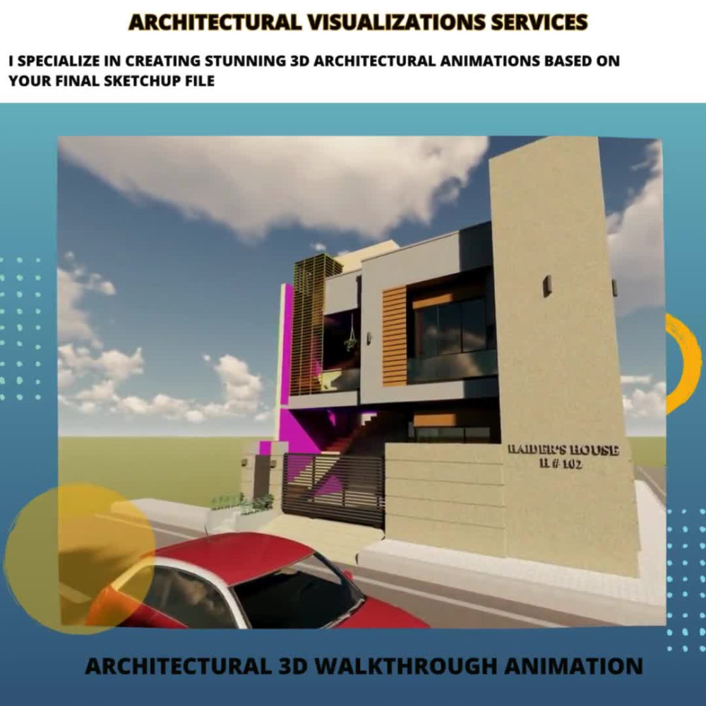 I will create architectural 3d renderings and walkthrough animation ...