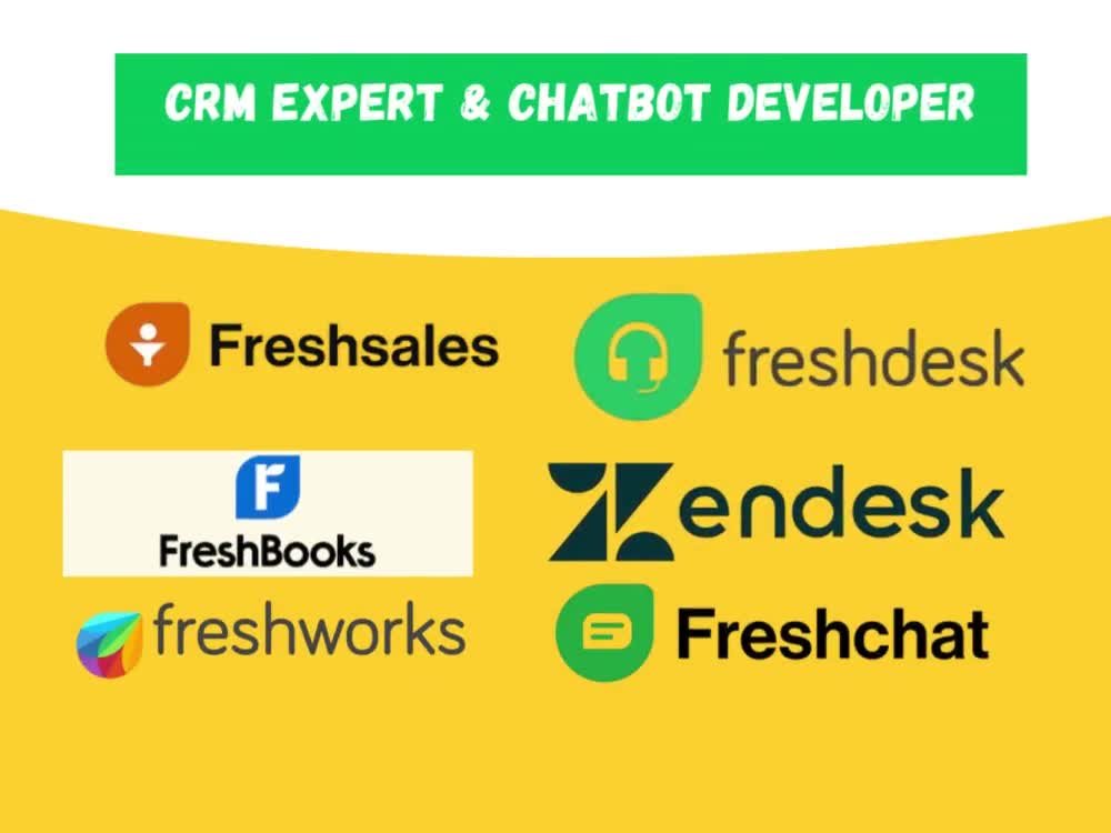 Setup zendesk freshdesk freshsales gorgias intercom chatbot CRM | Upwork