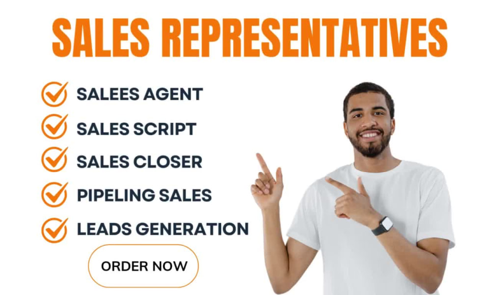 A sales representative, sales closer, sales rep, online sales | Upwork