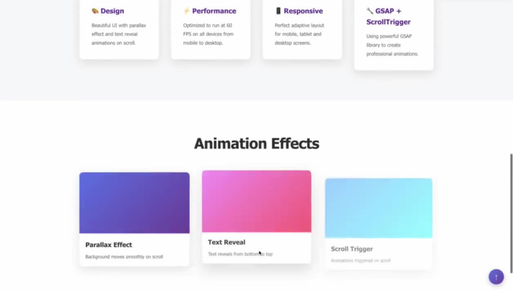 A smooth and professional GSAP hero section animation for your landing ...