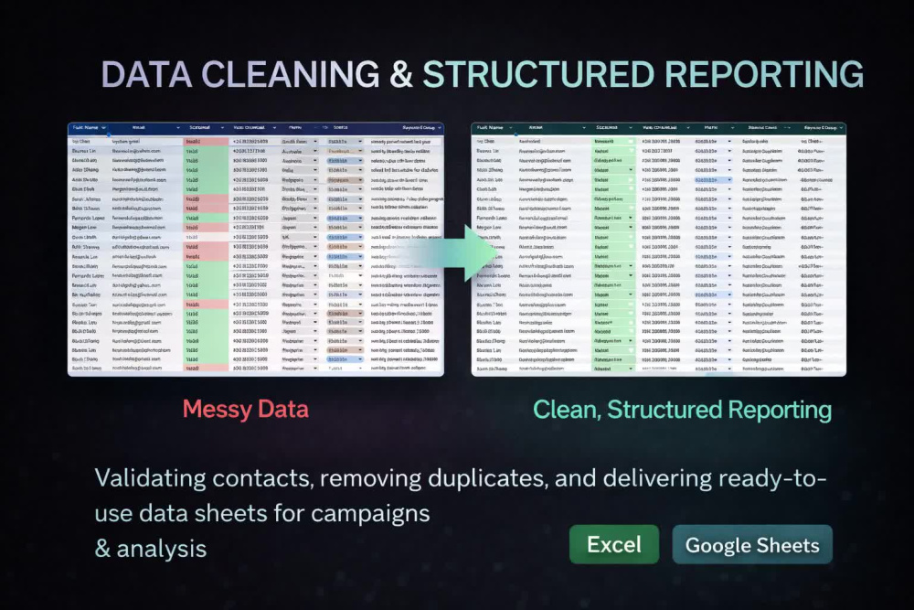 Advanced Data Cleaning and Automated Reporting in Excel or Google ...