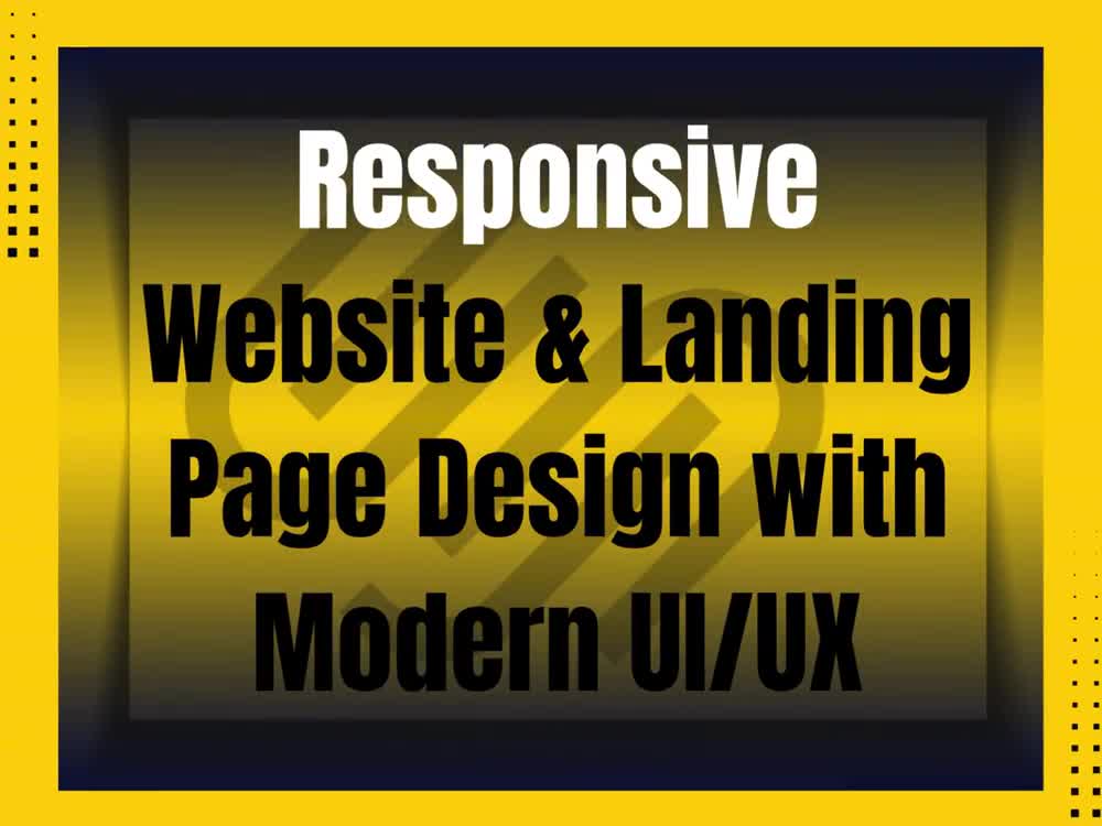 Responsive Website & Landing Page Design with Modern UI/UX | Upwork