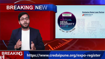 A breaking news style video