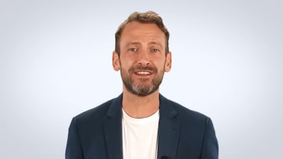 A Spokesperson Video clip generated with AI with logo and background