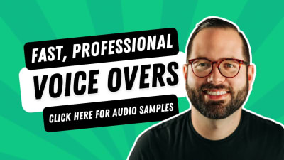 A professional American male voice over in English.