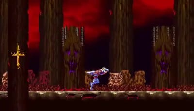 Pixel models with animation and background set as required for game project