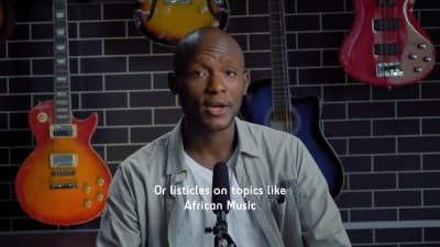 A professionally written music article, artist bio, and music review
