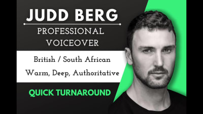 A professional British/South African voiceover