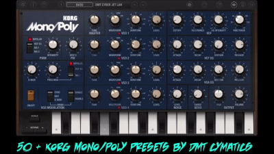 Sound designed synthesiser presets