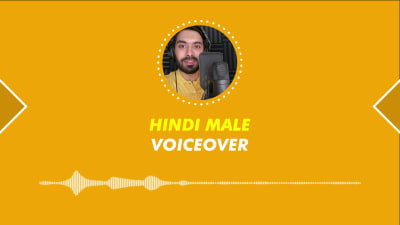 A Premium Male Hindi Voice Over today