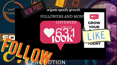 Superfast organic  Spotify/Artist/Playlist/User Followers