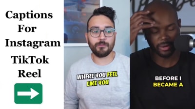Subtitles and captions for Instagram Reel, TikTok, and short videos