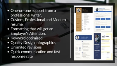 A revamped and modern resume and cover letter