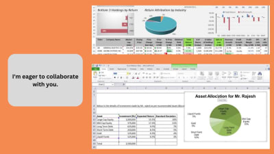 Accounting experts with Excel financial reporting
