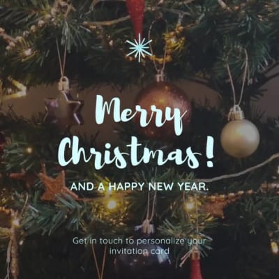 Christmas Card, Greeting Card, Holiday Invitations, or Party Poster Design
