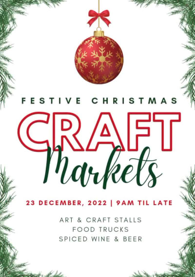 An eye-catching flyer for your Christmas and new year party