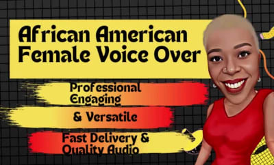 A high quality North  American female voice over