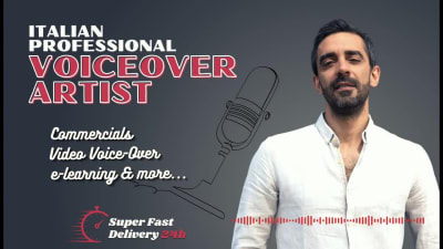 A professional italian voice-over for all your needs
