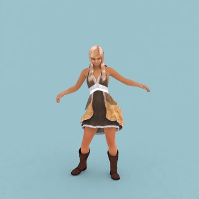 A 3D Human Character model & animation