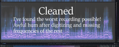 Clean up, restore, repair and enhance any audio