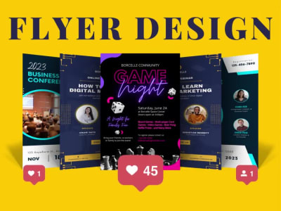 Graphic Design for Banner Ad, Event Flyer, Brochure and Signage Design